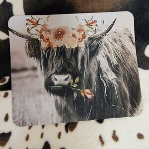 Highland Cow Non Slip Custom Mouse Pad